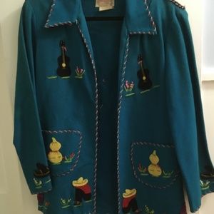 embroidered wool jacket